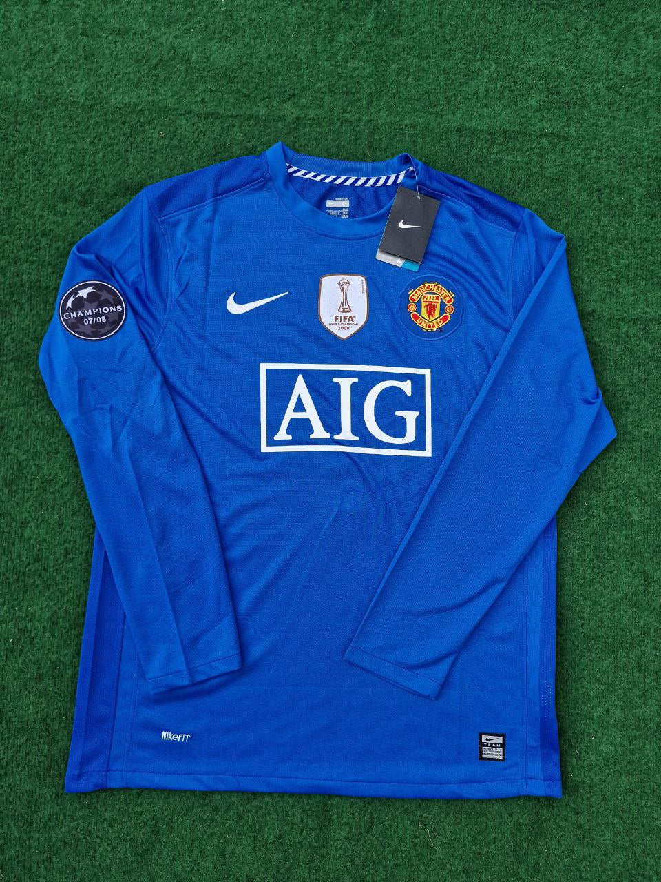 MANCHESTER UNITED 2008 MANGA LARGA RETRO