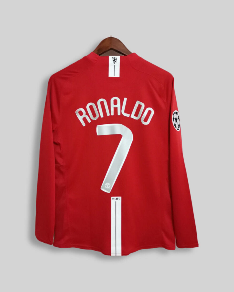 MANCHESTER UNITED 2008 MANGA LARGA RETRO