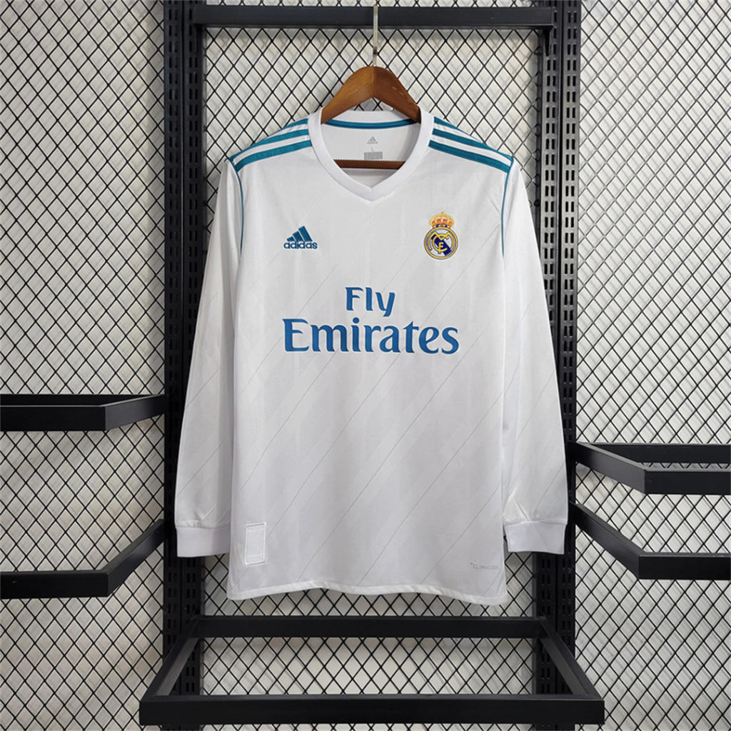 REAL MADRID MANGA LARGA 2017 - 2018 RETRO