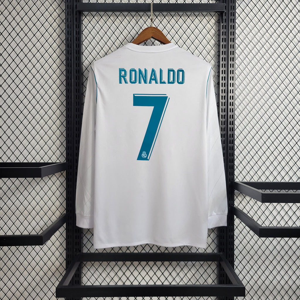 REAL MADRID MANGA LARGA 2017 - 2018 RETRO