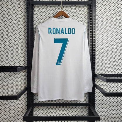 REAL MADRID MANGA LARGA 2017 - 2018 RETRO