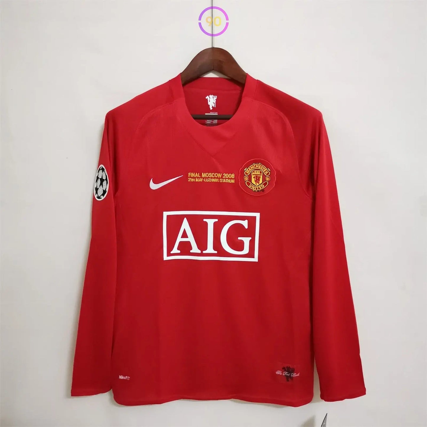 MANCHESTER UNITED RETRO MANGA LARGA