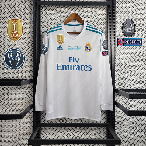 REAL MADRID MANGA LARGA 2017 - 2018 RETRO