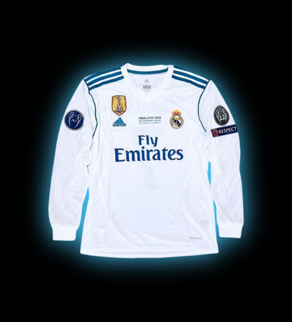 REAL MADRID MANGA LARGA 2017 - 2018 RETRO