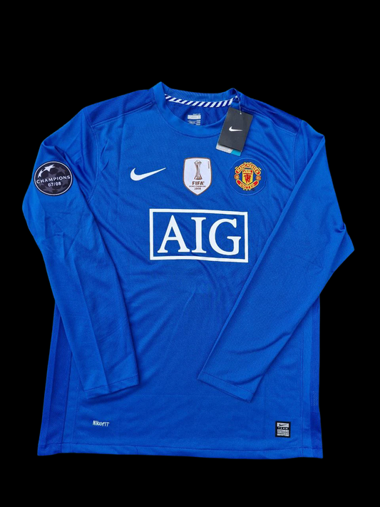 MANCHESTER UNITED 2008 MANGA LARGA RETRO