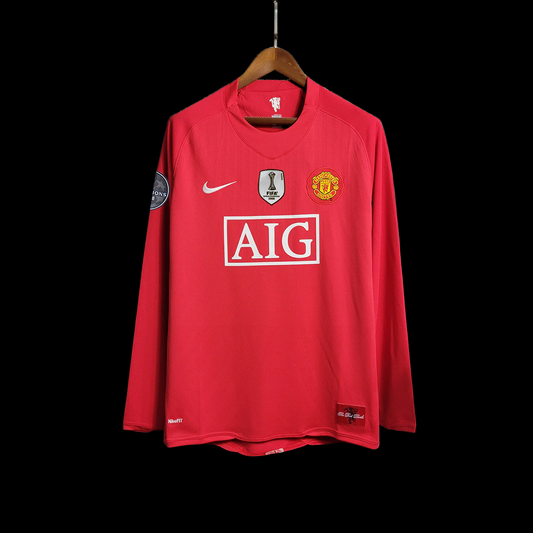 MANCHESTER UNITED RÉTRO MANCHES LONGUES 