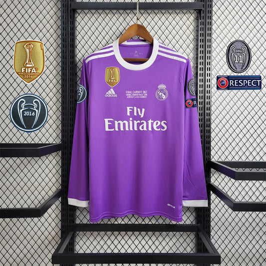 REAL MADRID MANGA LARGA RETRO