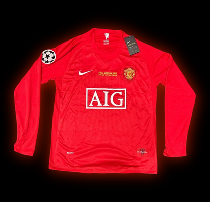 MANCHESTER UNITED RÉTRO MANCHES LONGUES 