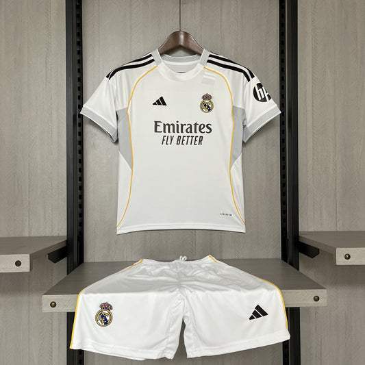 MAILLOT DOMICILE ENFANT REAL MADRID 2025-2026